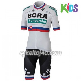 Cykeltrøje + Cykelshorts 2018 Bora-Hansgrohe Slovakiet Mesterskaber Børn